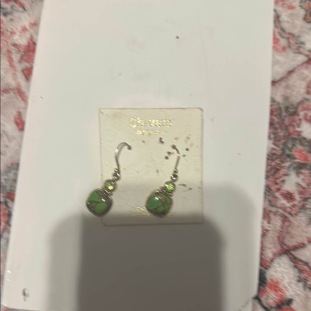 Have Green Gemstone Earrings